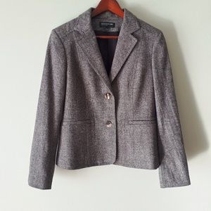 Jones New York Collection Brown Tweed Blazer